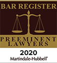 Bar Register - Preeminent Lawyers - 2020 Martindale-Hubbell