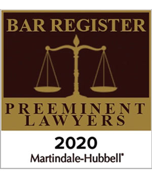 Bar Register - Preeminent Lawyers - 2020 Martindale-Hubbell